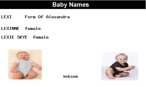lexinne baby names